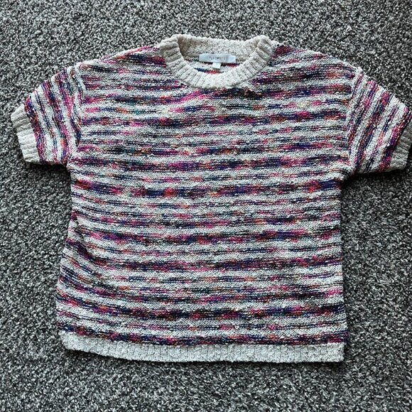 Boho Knitted Sweater Multicolored With - Picture 1 of 5